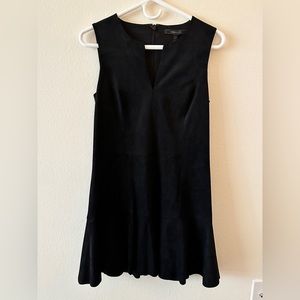 BCBGMAXAZRIA Black Velvet Mini Dress